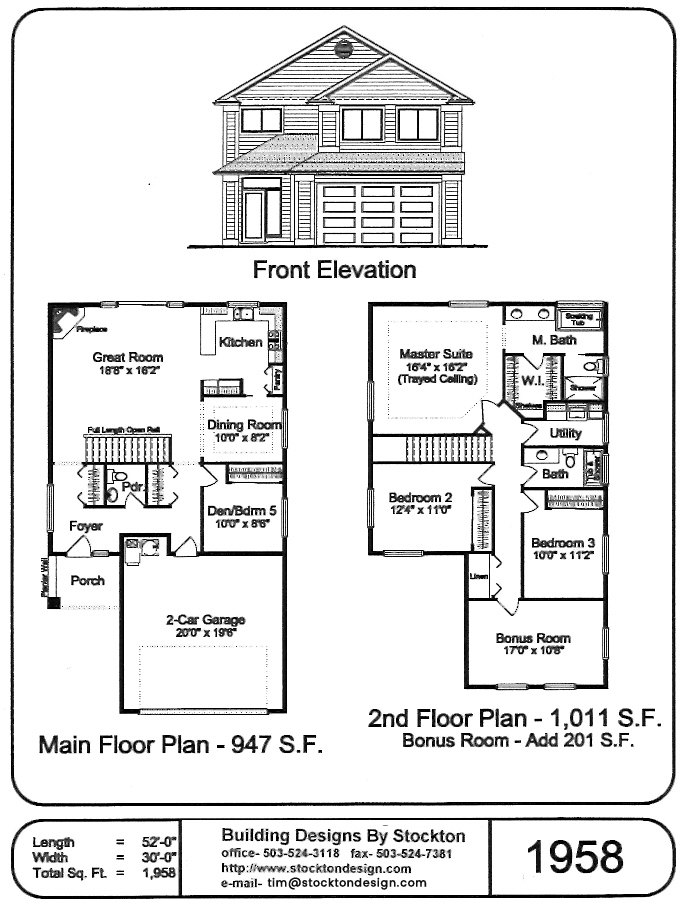 2 Story Small House Floor Plans | Viewfloor.co