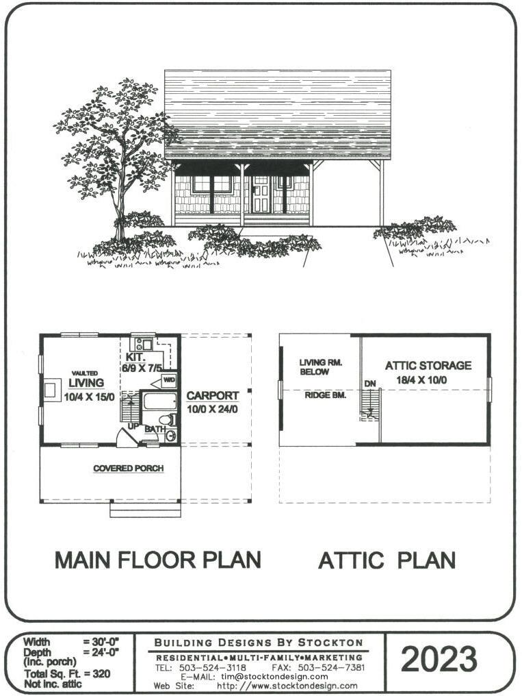 Small Cabin Plans, Cabin Floor & House Plans