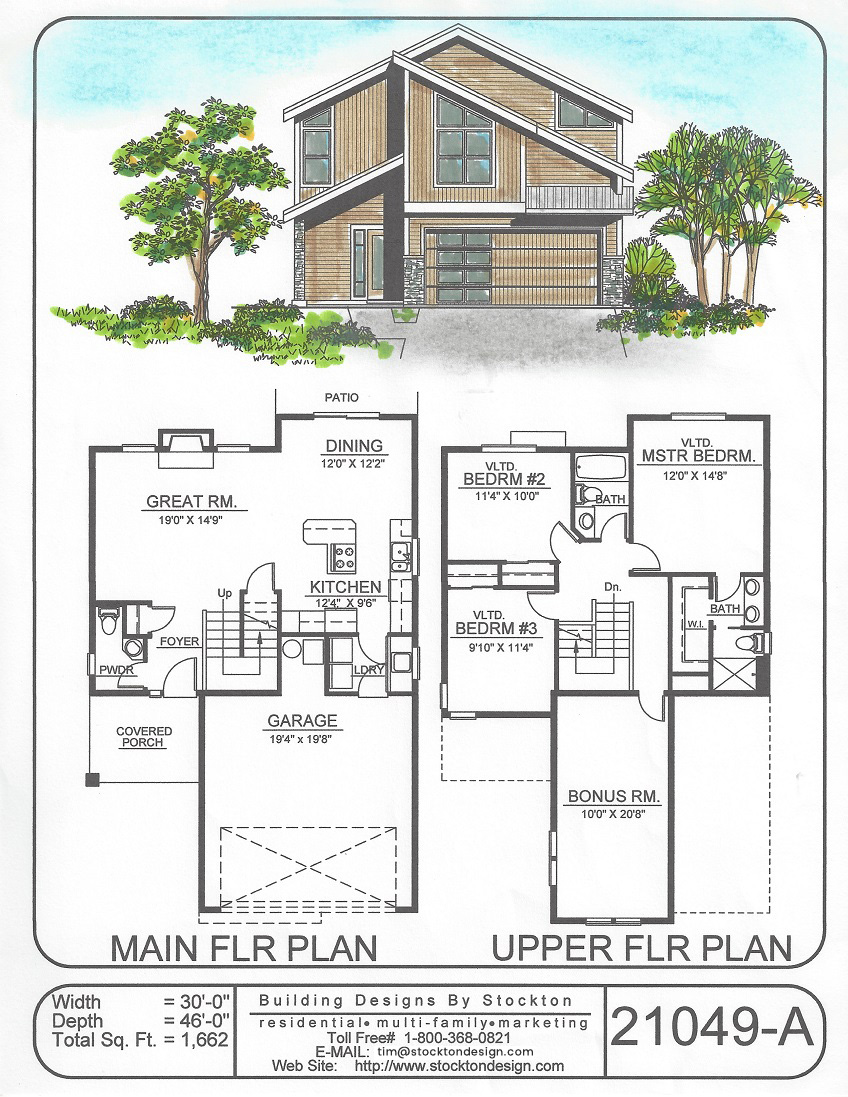 2 storey residential building plan