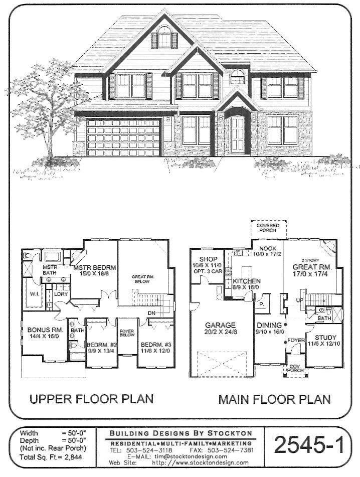 simple 2 story house floor plans