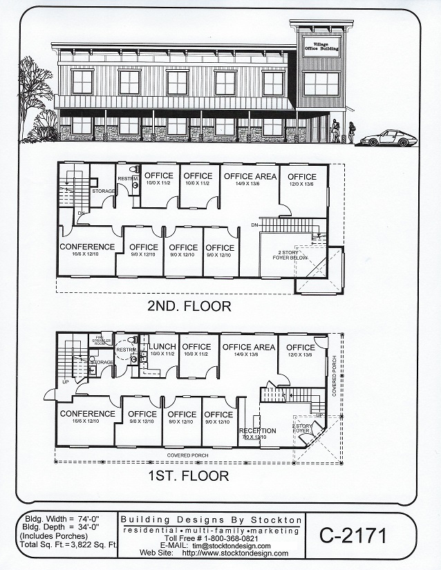 2 Story Commercial Building Floor Plans | Viewfloor.co